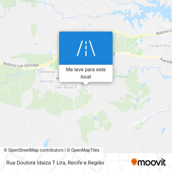 Rua Doutora Idaiza T Lira mapa