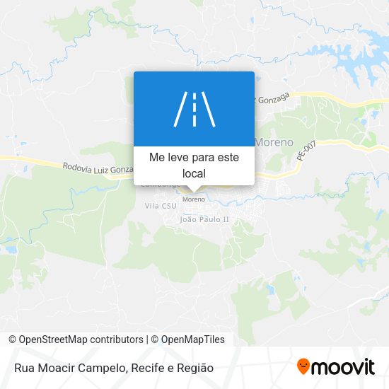 Rua Moacir Campelo mapa