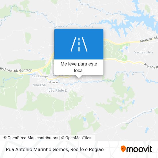 Rua Antonio Marinho Gomes mapa