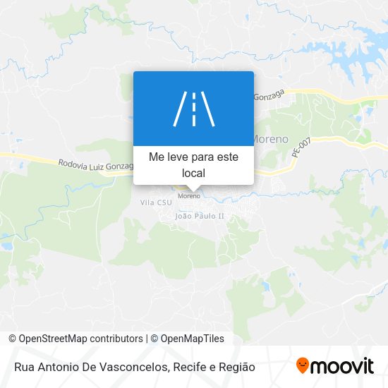 Rua Antonio De Vasconcelos mapa