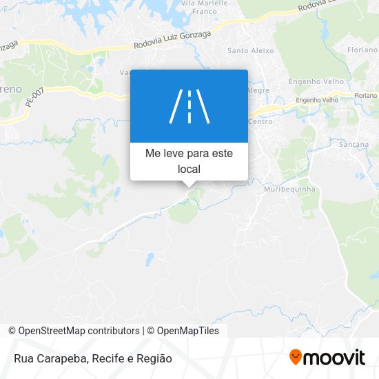 Rua Carapeba mapa