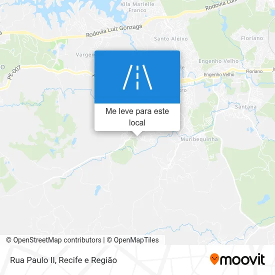 Rua Paulo II mapa