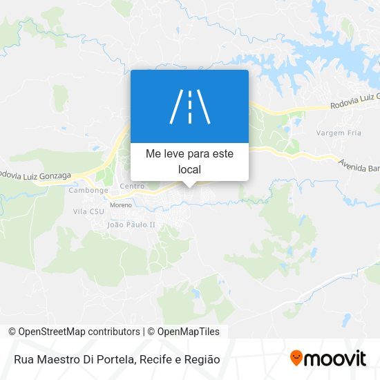 Rua Maestro Di Portela mapa