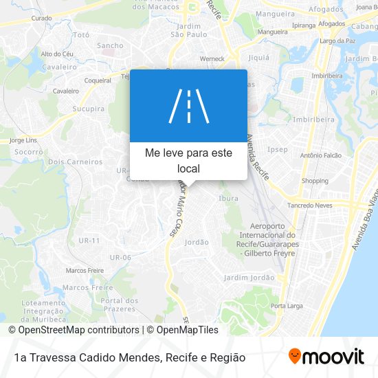 1a Travessa Cadido Mendes mapa