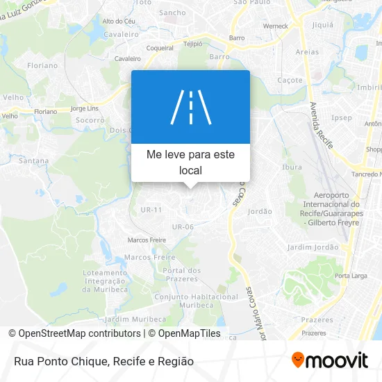 Rua Ponto Chique mapa