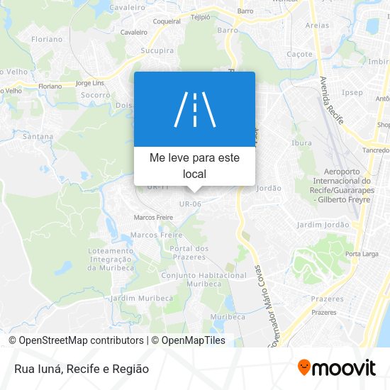 Rua Iuná mapa