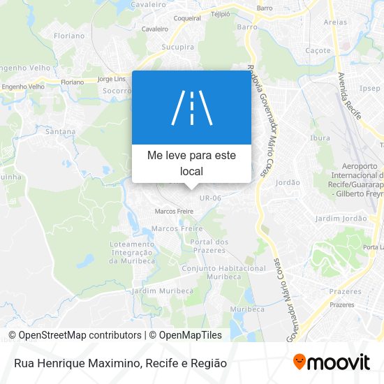 Rua Henrique Maximino mapa