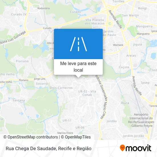 Rua Chega De Saudade mapa