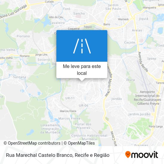 Rua Marechal Castelo Branco mapa