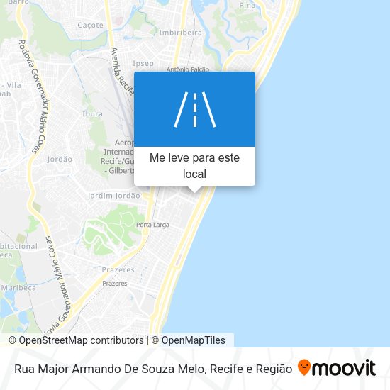 Rua Major Armando De Souza Melo mapa