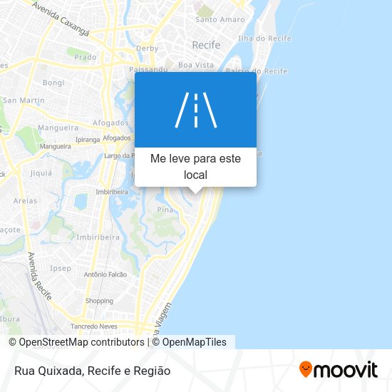 Rua Quixada mapa