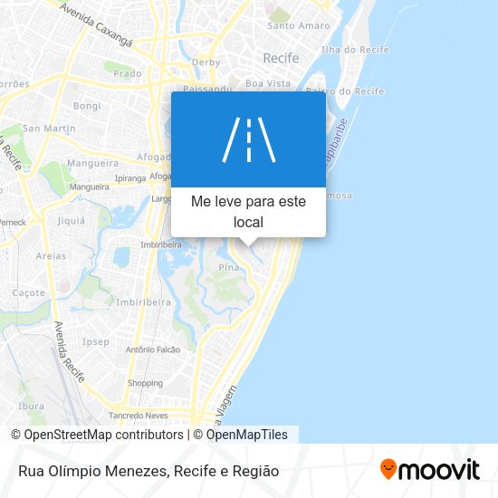Rua Olímpio Menezes mapa