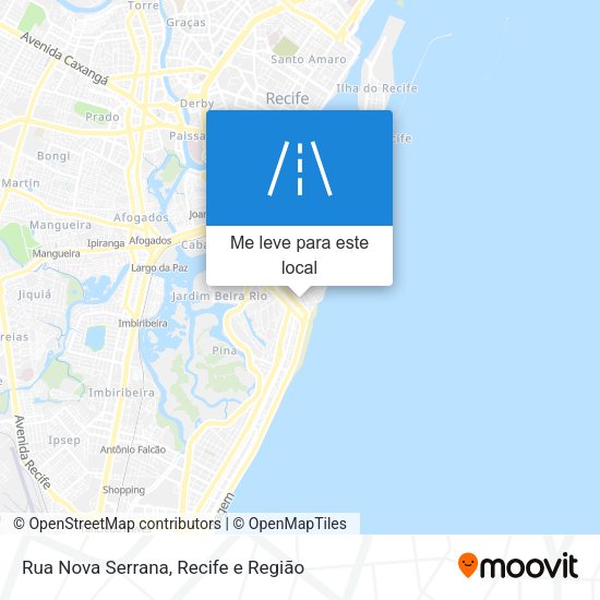 Rua Nova Serrana mapa