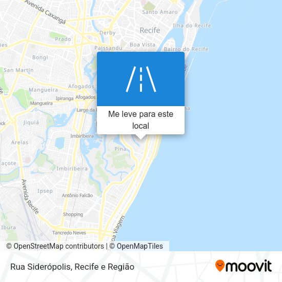 Rua Siderópolis mapa