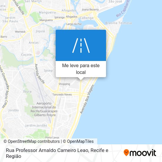 Rua Professor Arnaldo Carneiro Leao mapa