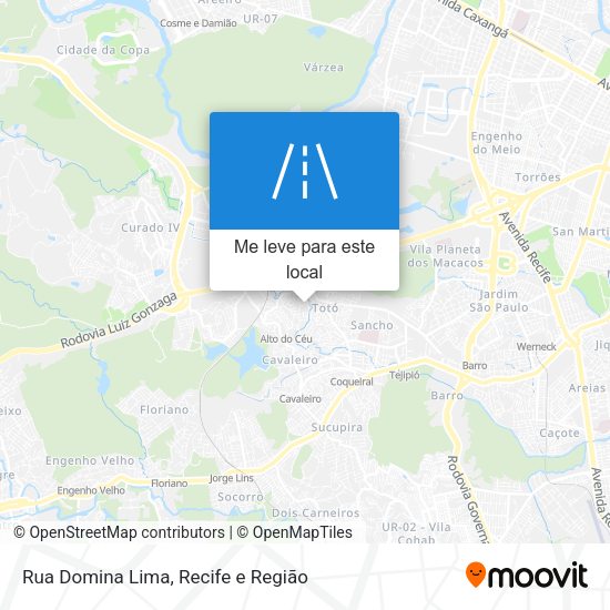 Rua Domina Lima mapa