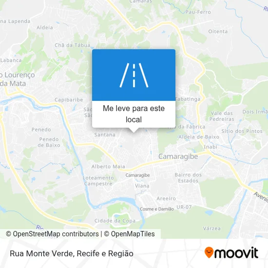 Rua Monte Verde mapa