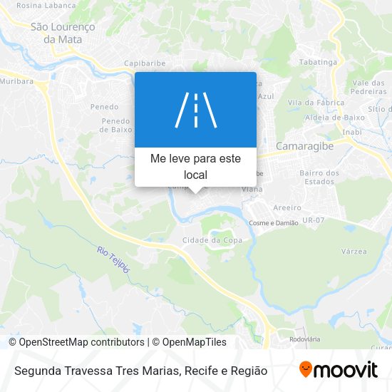 Segunda Travessa Tres Marias mapa