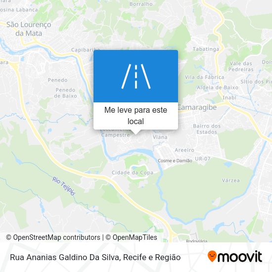 Rua Ananias Galdino Da Silva mapa