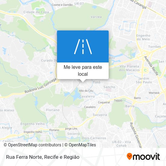 Rua Ferra Norte mapa
