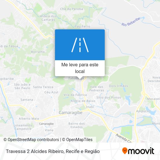 Travessa 2 Alcides Ribeiro mapa