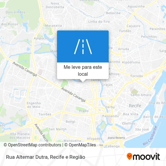 Rua Altemar Dutra mapa