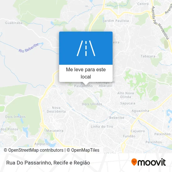 Rua Do Passarinho mapa