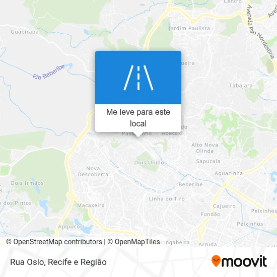 Rua Oslo mapa