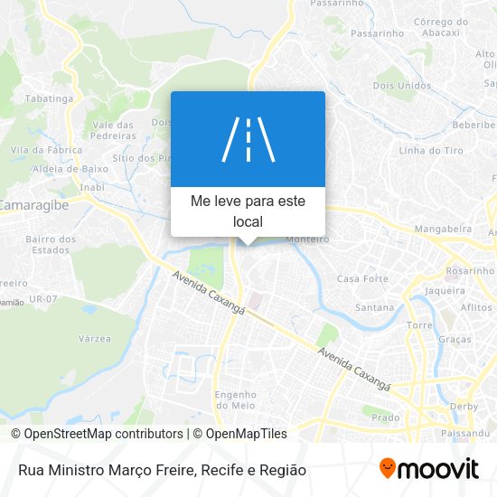 Rua Ministro Março Freire mapa