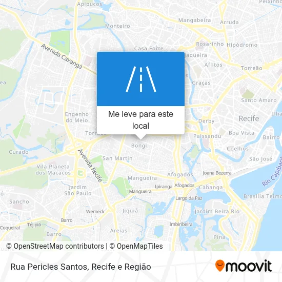 Rua Pericles Santos mapa