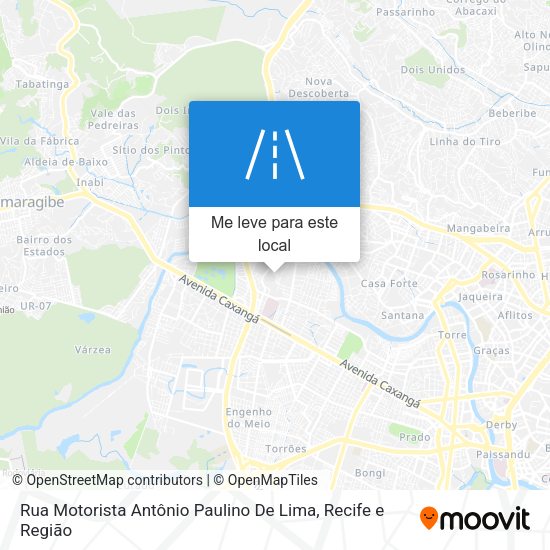 Rua Motorista Antônio Paulino De Lima mapa