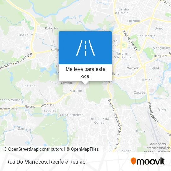 Rua Do Marrocos mapa