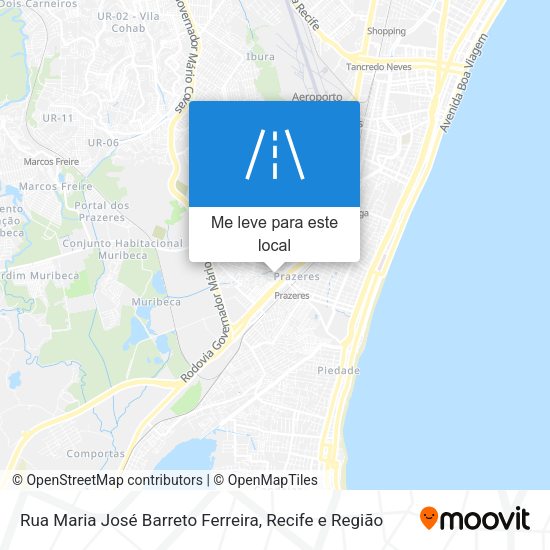 Rua Maria José Barreto Ferreira mapa