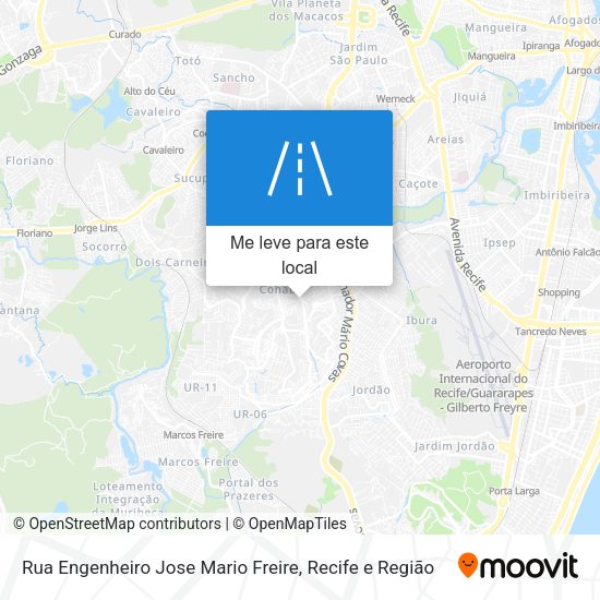Rua Engenheiro Jose Mario Freire mapa