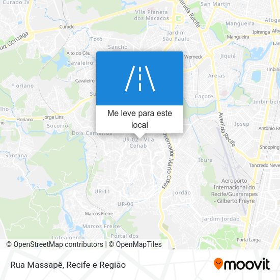 Rua Massapê mapa