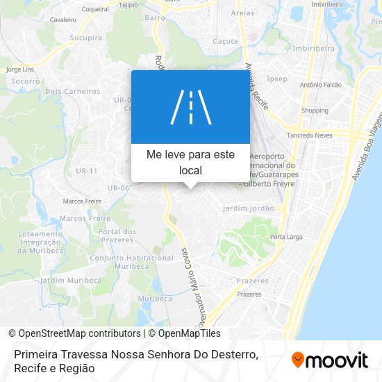Primeira Travessa Nossa Senhora Do Desterro mapa