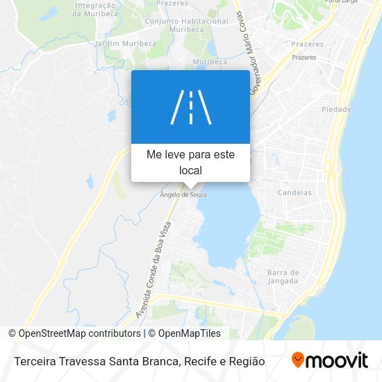 Terceira Travessa Santa Branca mapa