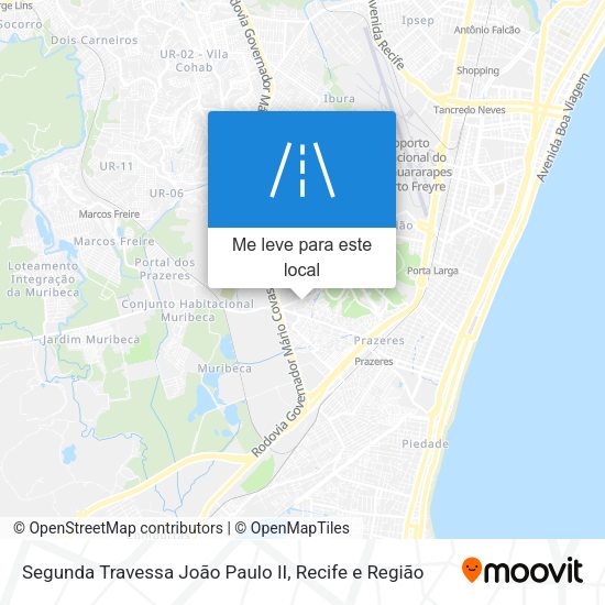 Segunda Travessa João Paulo II mapa