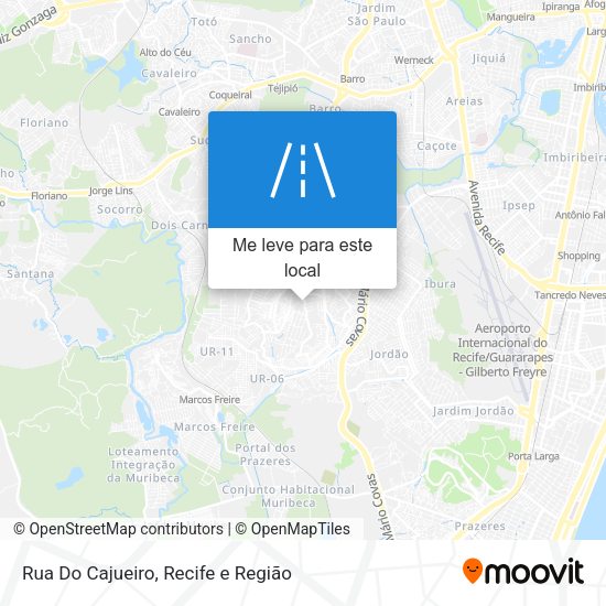 Rua Do Cajueiro mapa