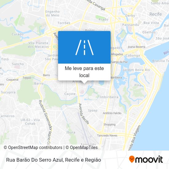 Rua Barão Do Serro Azul mapa