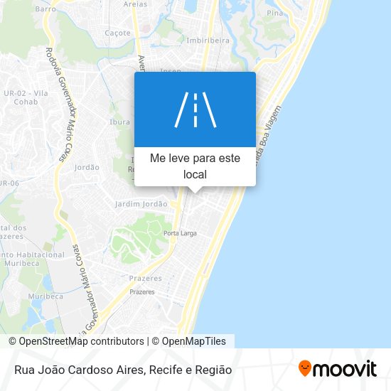 Rua João Cardoso Aires mapa