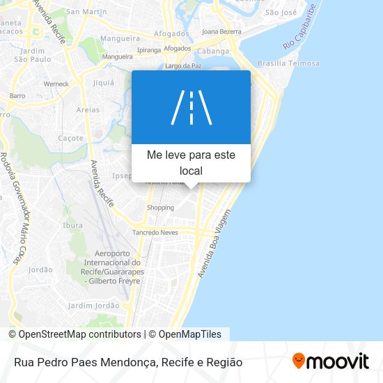 Rua Pedro Paes Mendonça mapa