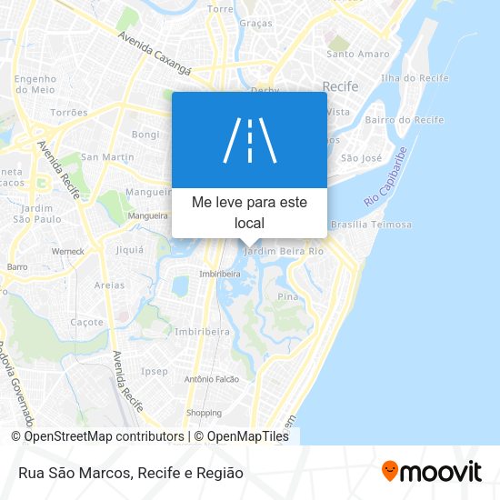Rua São Marcos mapa