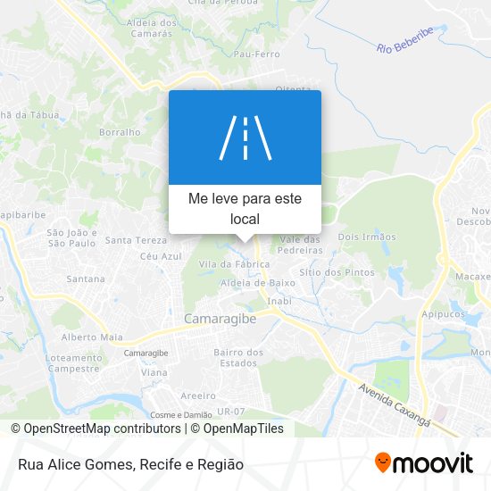 Rua Alice Gomes mapa