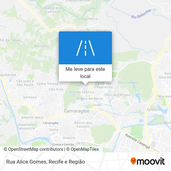 Rua Alice Gomes mapa