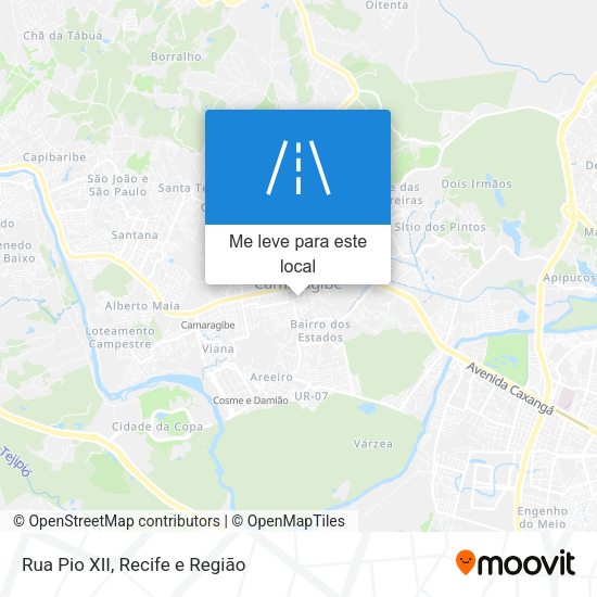 Rua Pio XII mapa