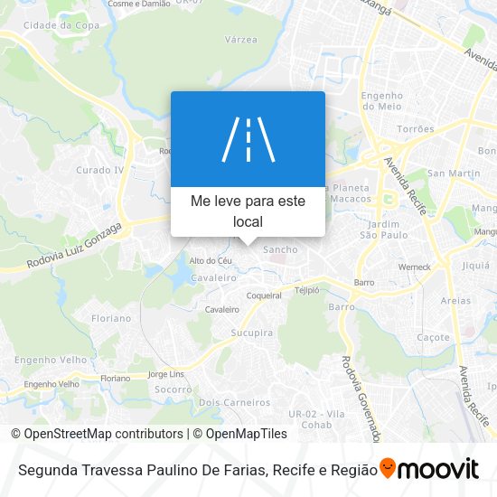 Segunda Travessa Paulino De Farias mapa