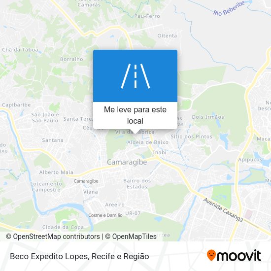 Beco Expedito Lopes mapa