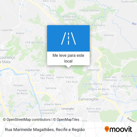 Rua Marineide Magalhães mapa
