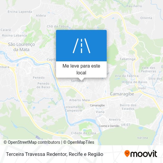 Terceira Travessa Redentor mapa